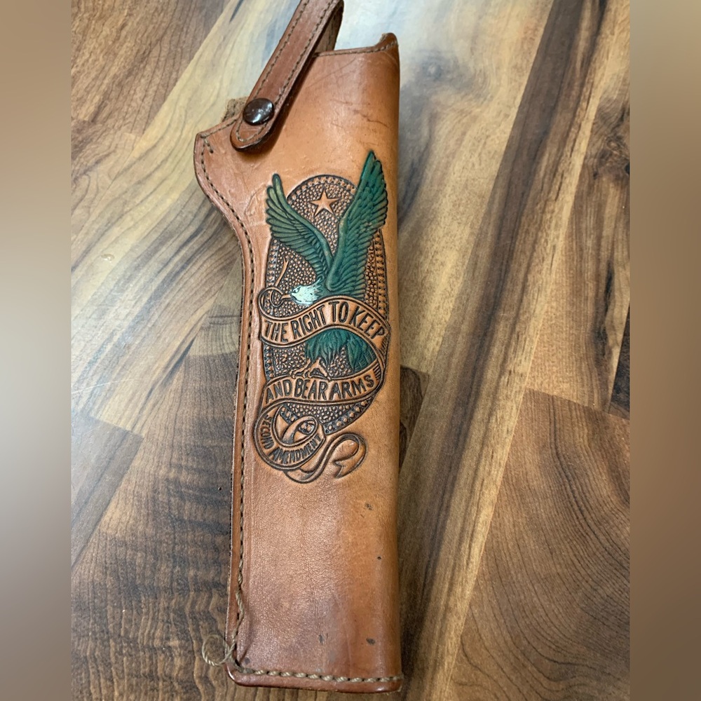 Leathercraft AA&E 6083 1983 Gun Holster Eagle 2nd Amendment Vintage